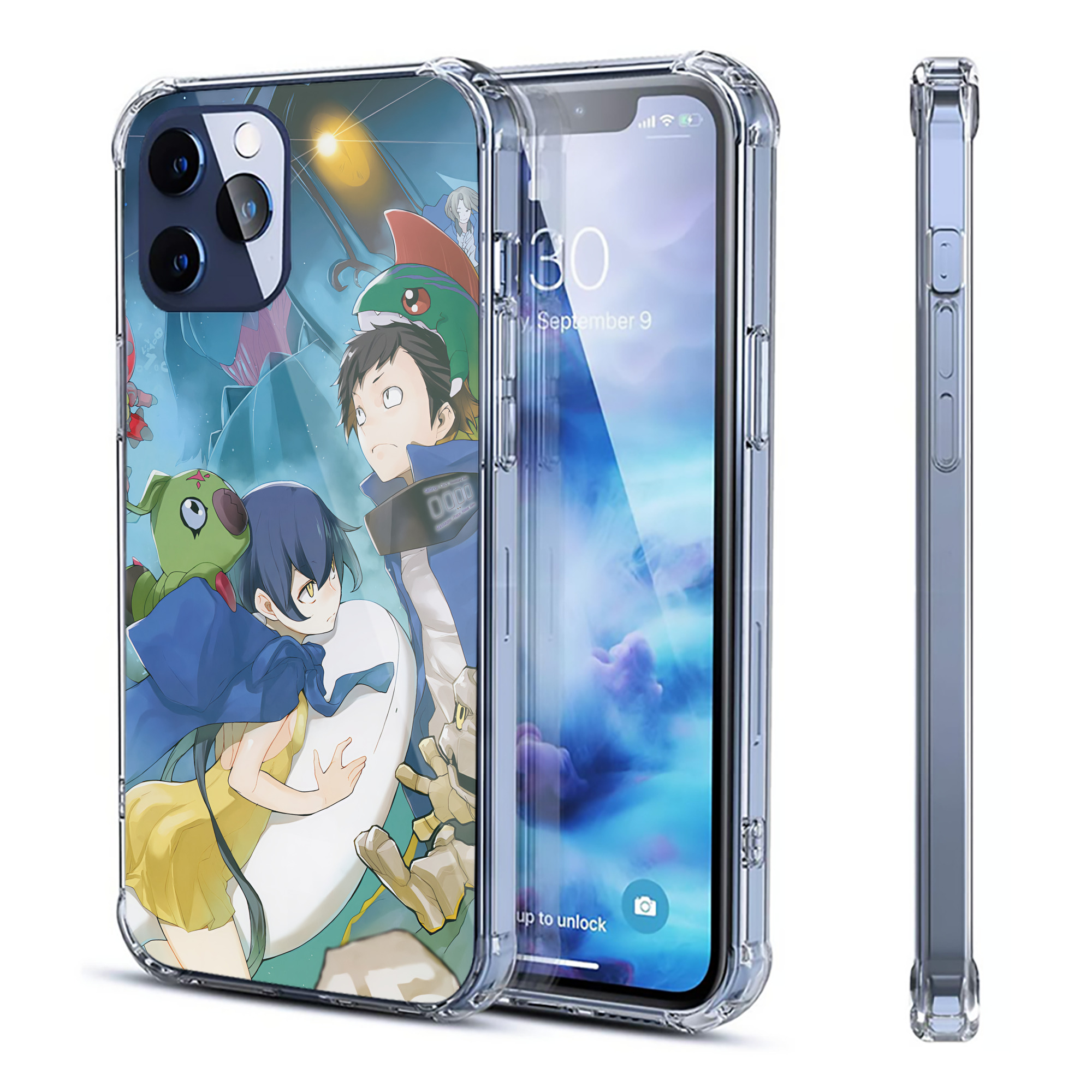 （画像用） Digimon デジタルモンスター/デジモン 【iPhone 12シリーズ対応】透明スマホケース（クリアソフトケース）